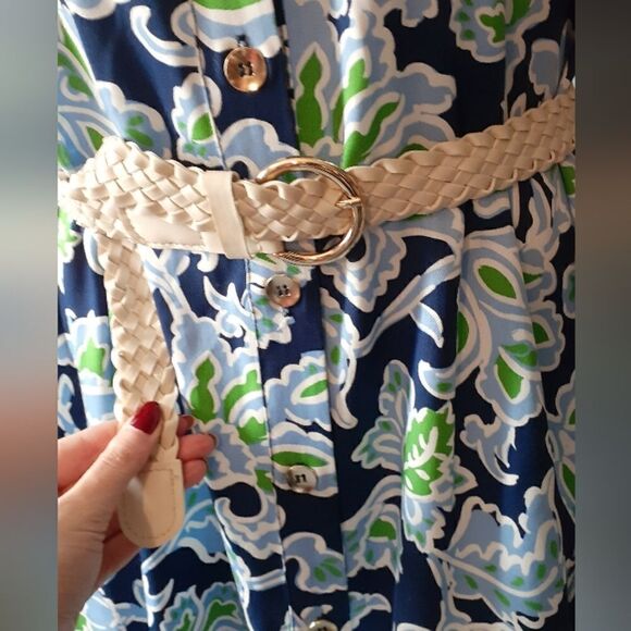 Zara Navy and White Floral Maxi Dress - Picture 7 of 15